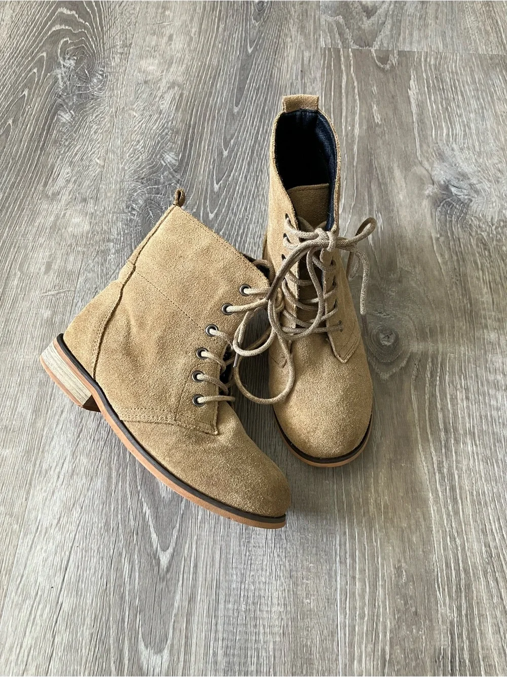 SweetHoney Camel Suede Boots